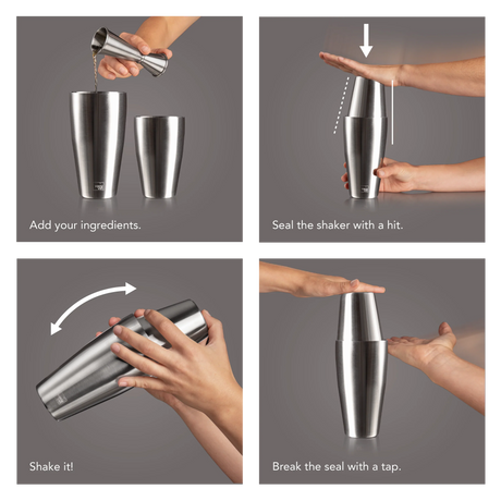 Tin on Tin Boston Cocktail Shaker