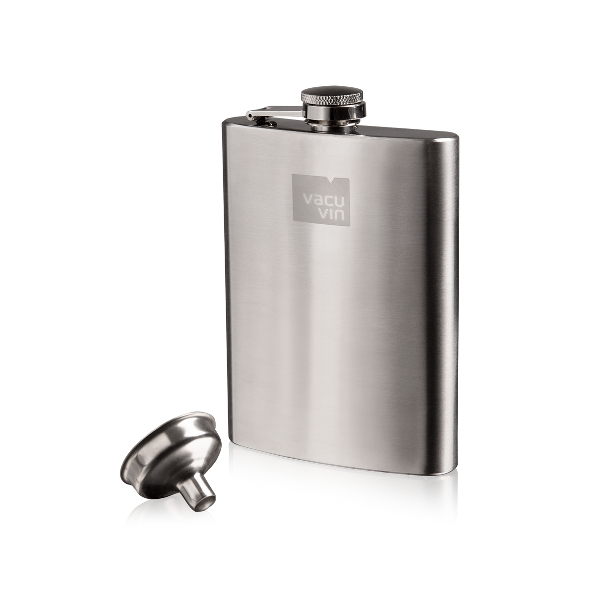 Hip Flask & Funnel - Stainless Steel