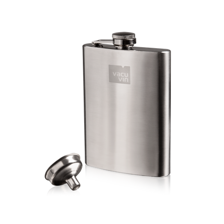 Hip Flask & Funnel - Stainless Steel