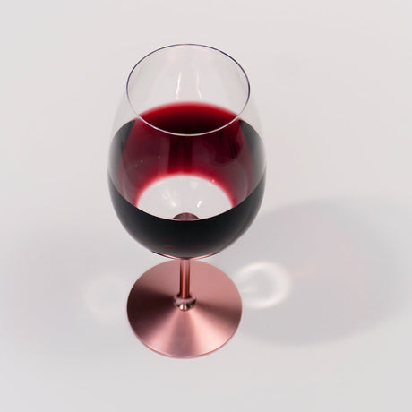 Crystal Spinning Glass Bordeaux 630ml (Rose Gold)