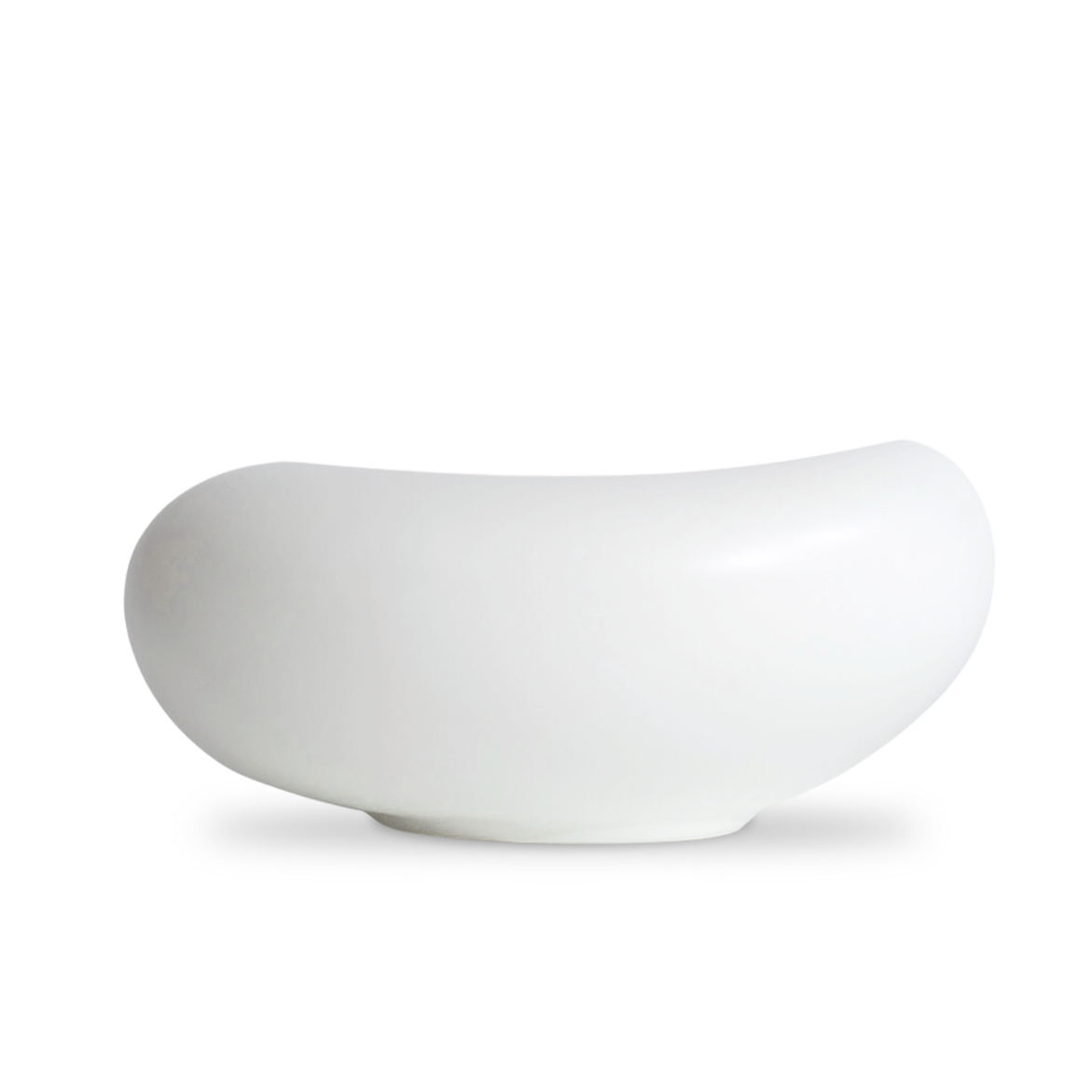 MIRAGE BEAN SHAPE BOWL 8" | 20 CM - WHITE