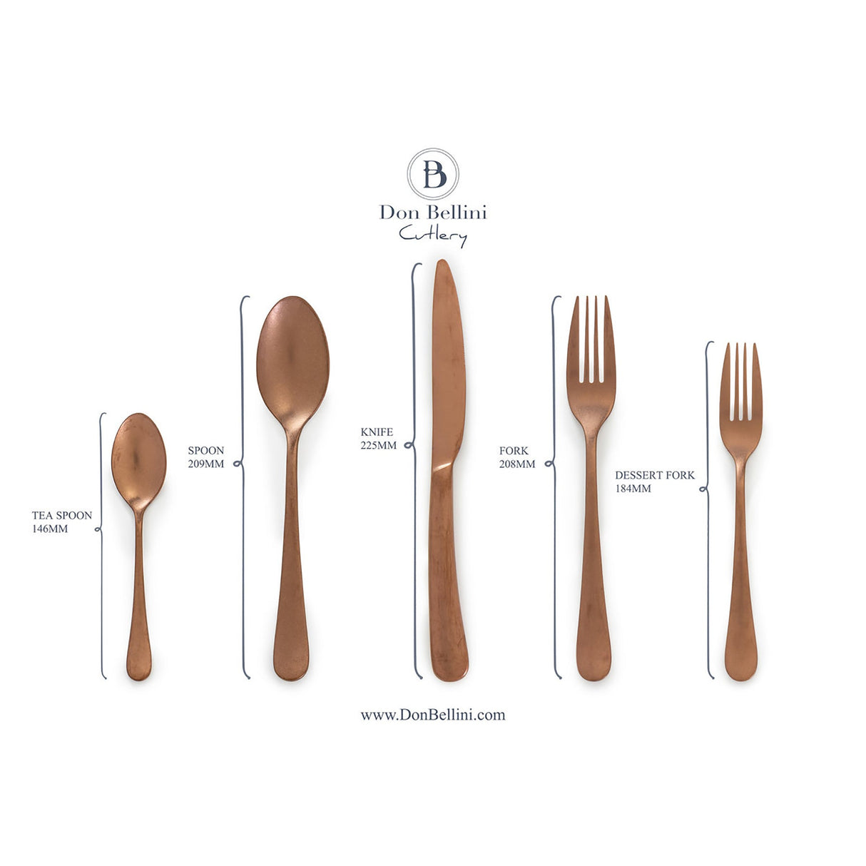 Eleanor Dinner Fork Demode Brass x 4pcs