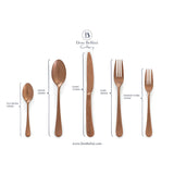 Eleanor Dinner Fork Demode Brass x 4pcs