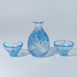 Handmade Sake Cup & Carafe Set - Blue