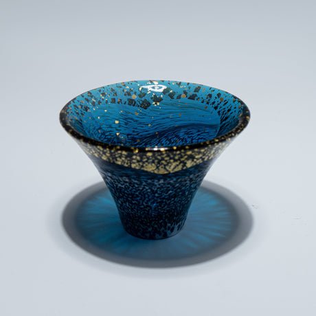 手工清酒杯 SHOFUKUHAI 藍金 (2 件)