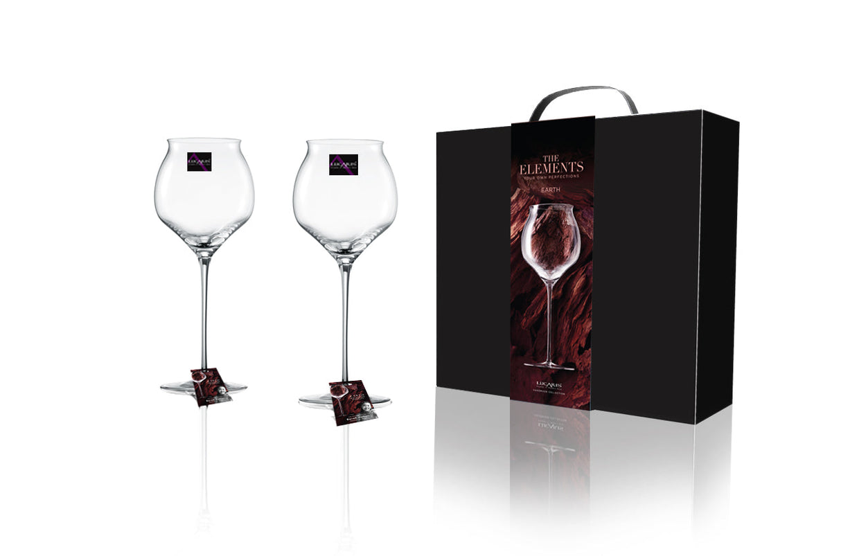 Elements Earth Handmade Glasses (2pc) + Bangkok Bliss Decanter 0.75L