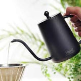 Gooseneck Pour-Over Coffee Tea Kettle 420ml - Black