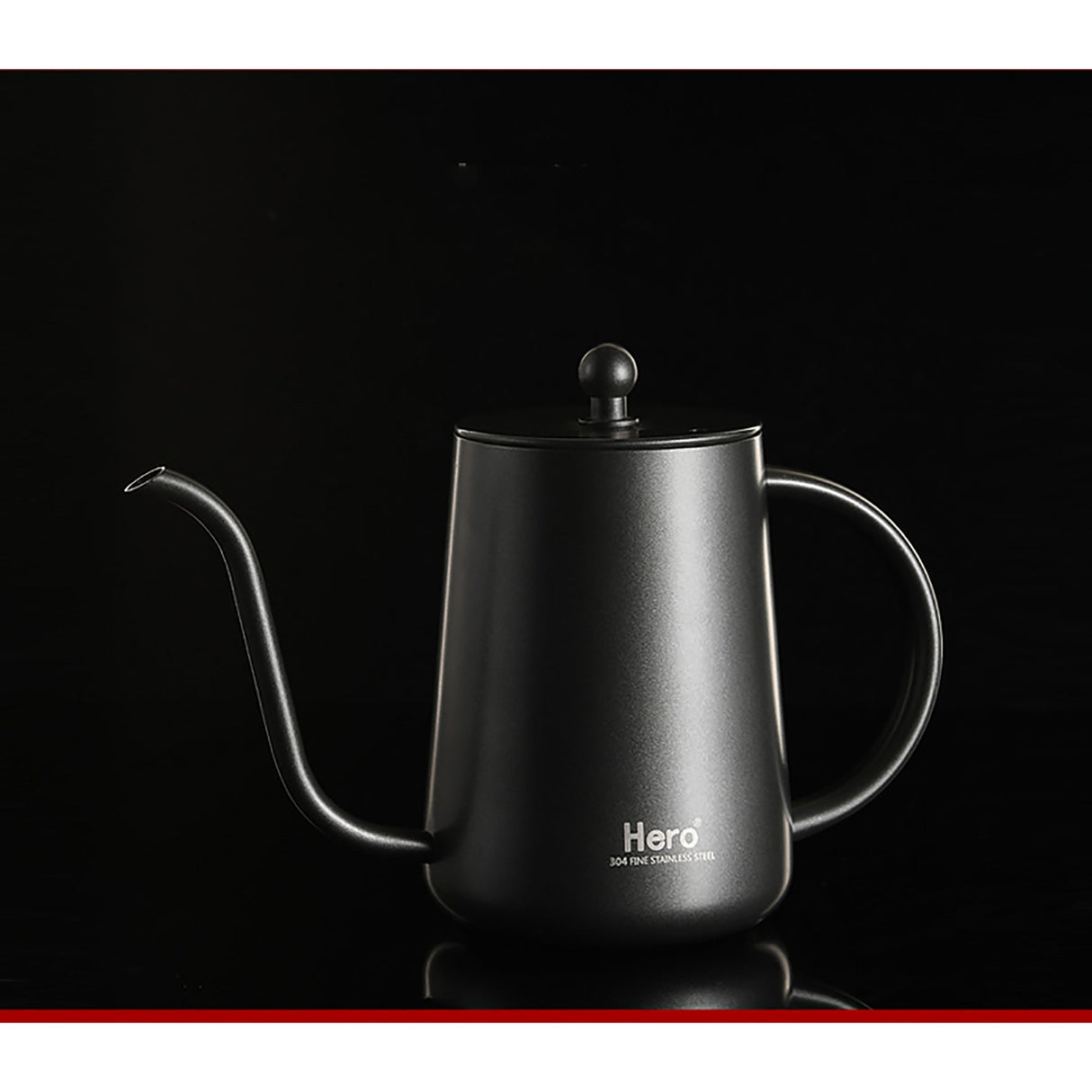 Gooseneck Pour-Over Coffee Tea Kettle 420ml - Black