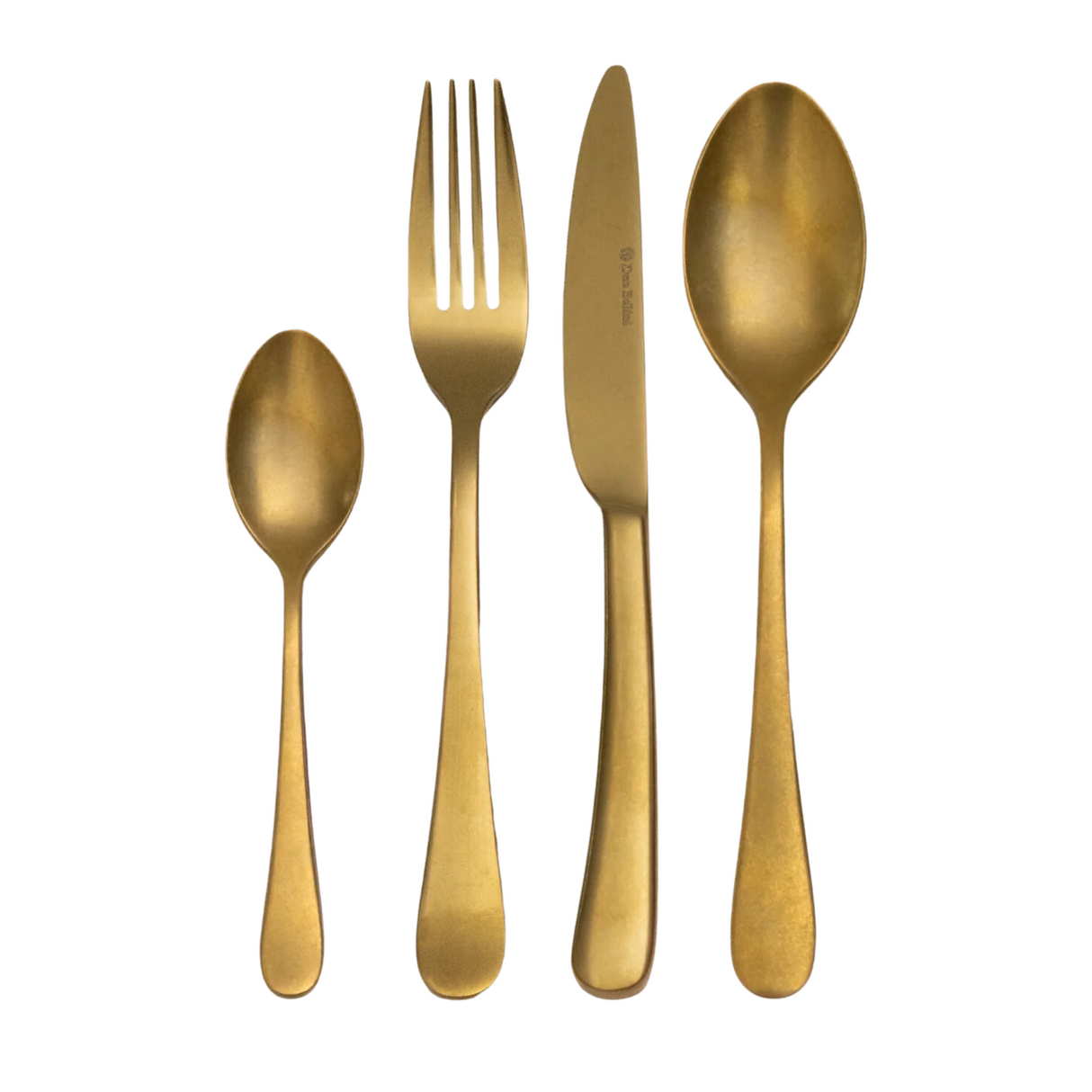 Eleanor 18/10 Stainless Steel 4-Piece Cutlery Set - Gold (Stonewashed)