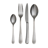 Eleanor 18/10 Stainless Steel 4-Piece Cutlery Set - Silver (Stonewashed)