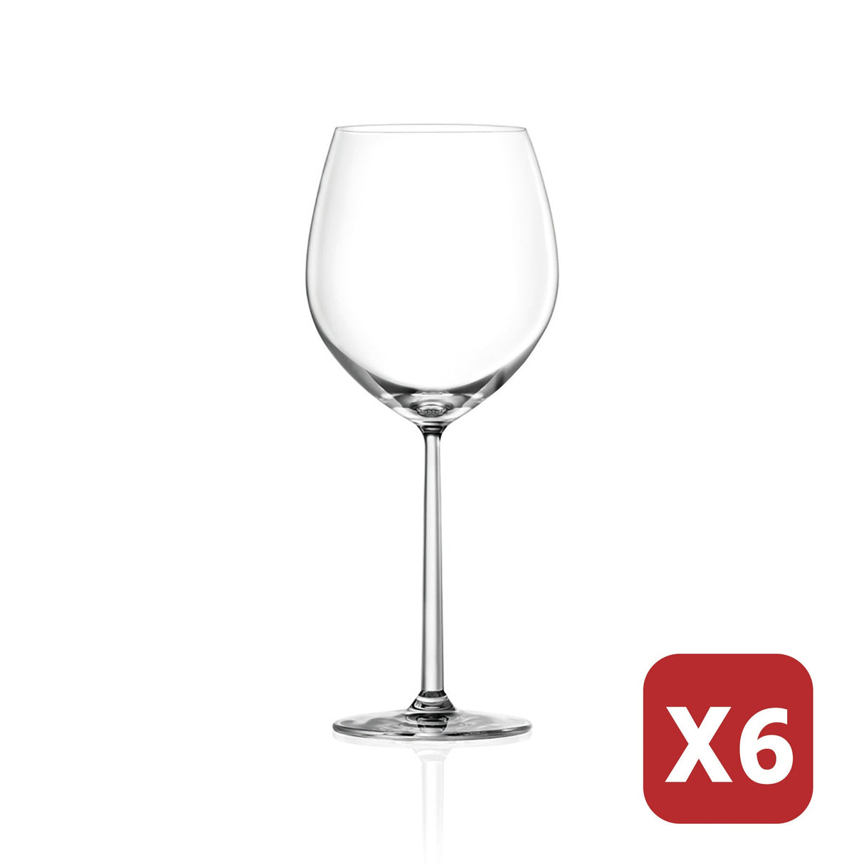 Shanghai Soul Burgundy Glass 665ml (Set Of 6)