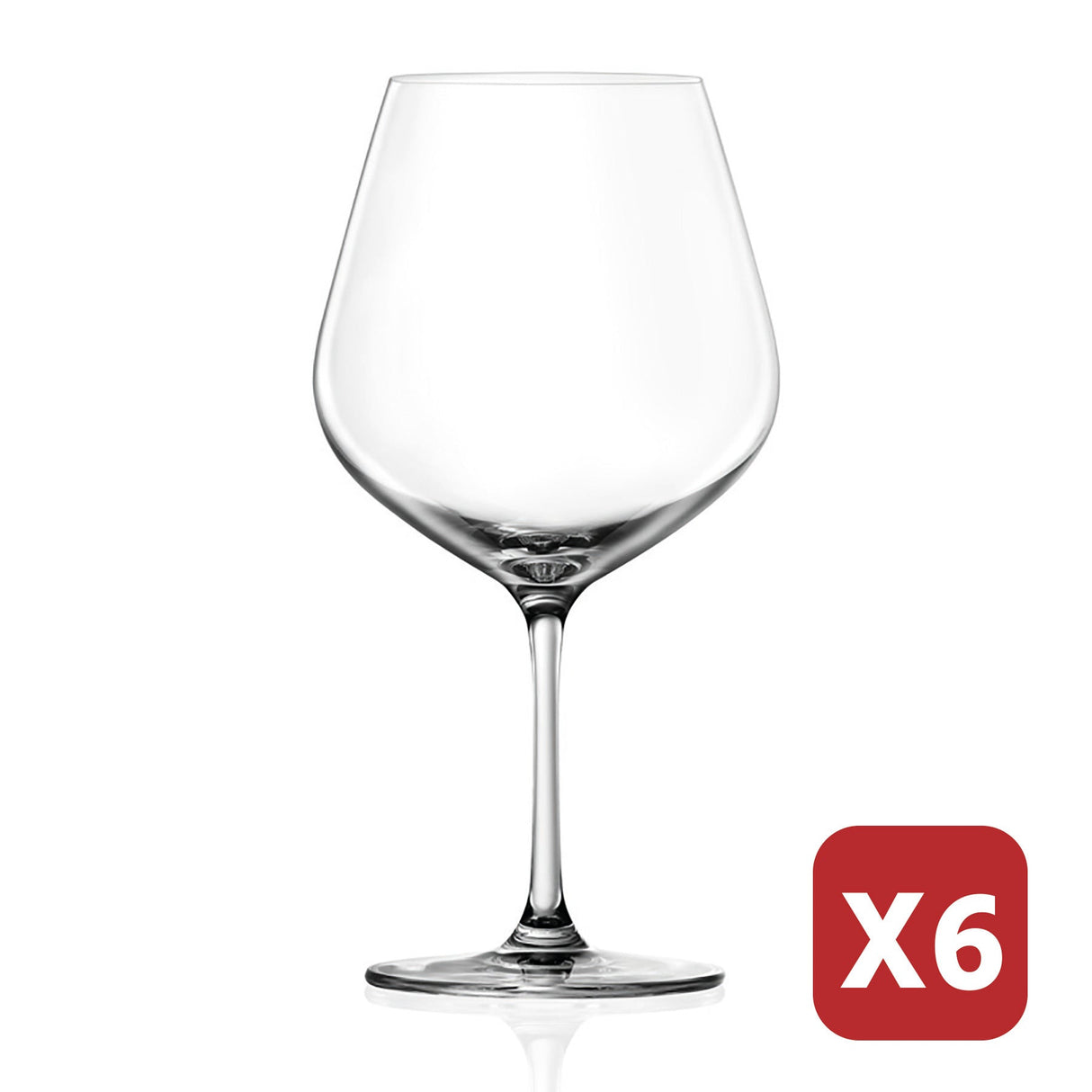 Tokyo Temptation Burgundy Glass 740 Ml (Set of 6)