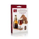 Bottle & Glass Double Coasters (Set of 6)