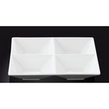 15 CM DIVIDED DISH - WHITE - WILMAX (6pcs)