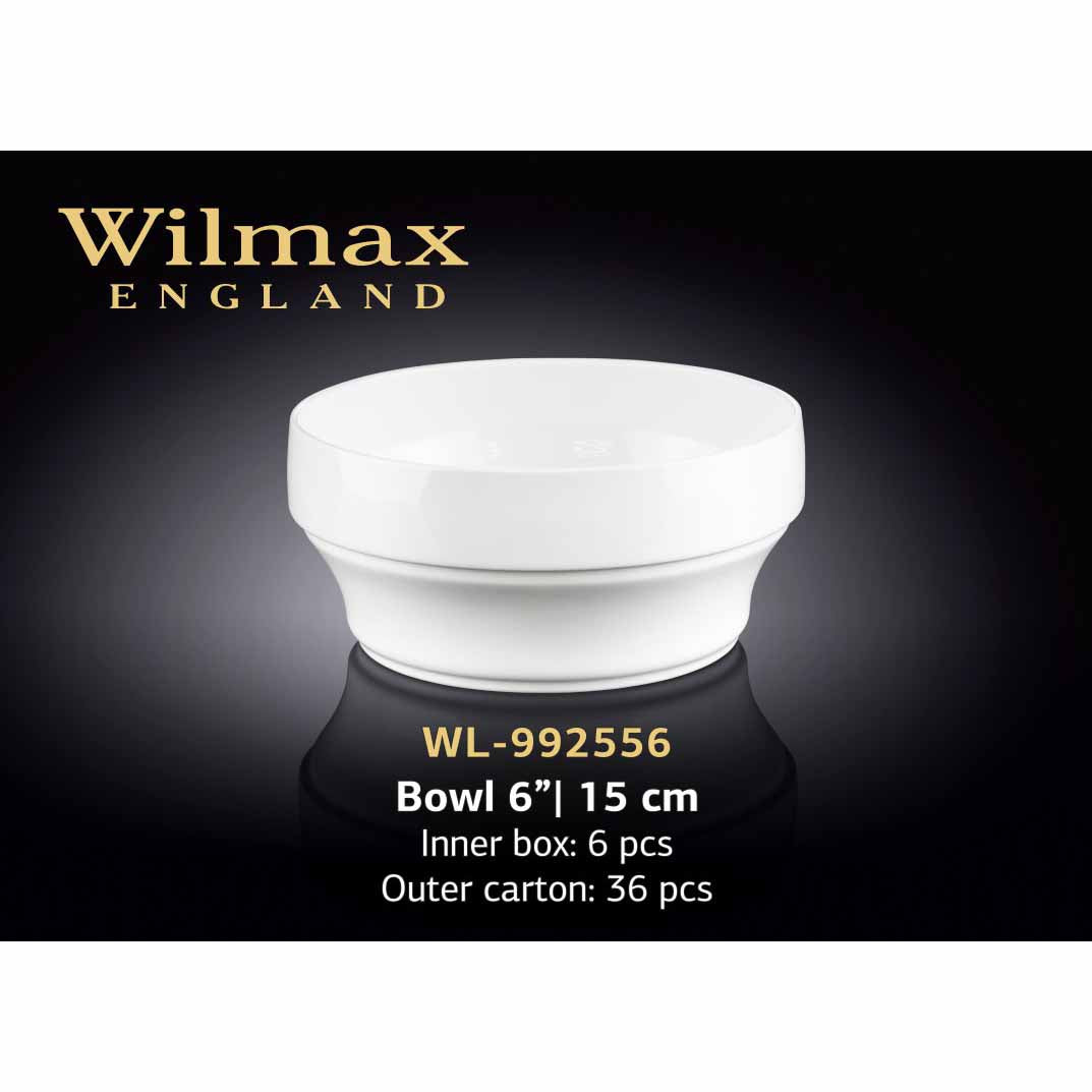 15 CM BOWL - WHITE - WILMAX (6pcs)