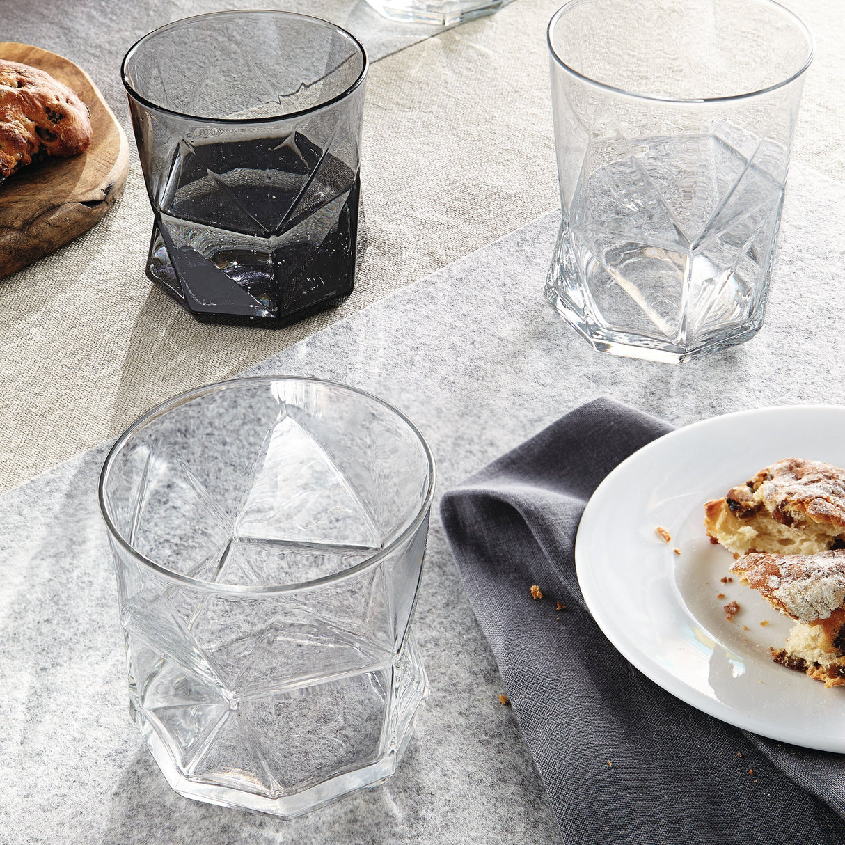Cassiopea Glass Onyx 330ml - Grey (Set of 6)