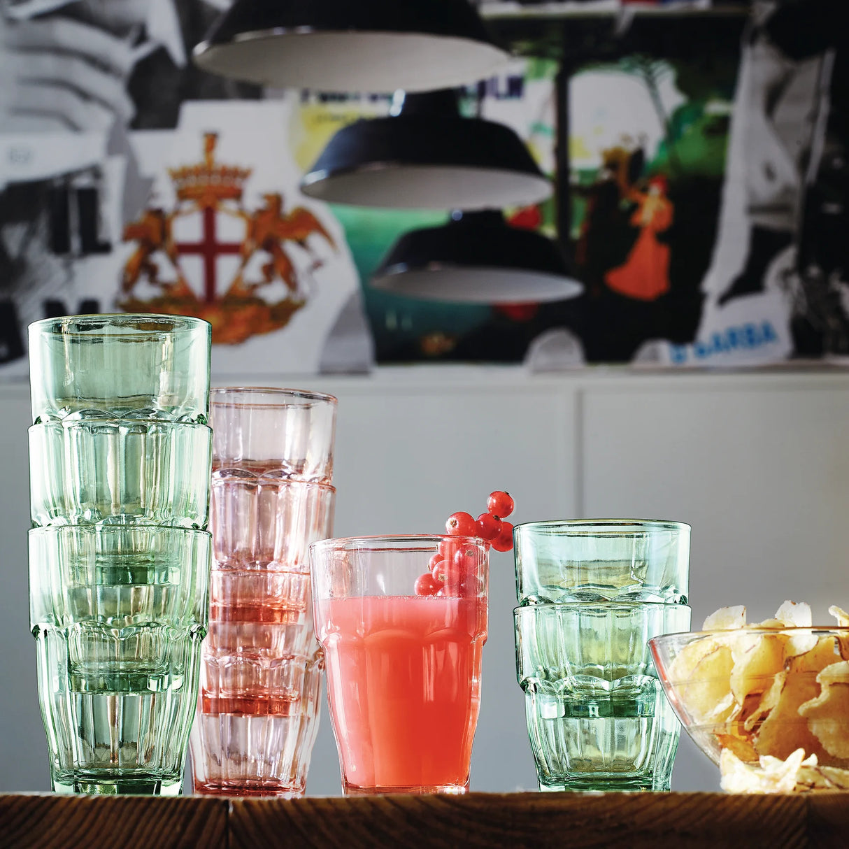 Rock Bar Rocks Tumbler 270ml - Peach (Set of 6)