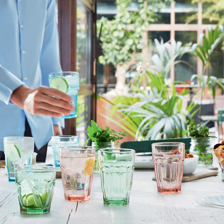 Rock Bar Rocks Tumbler 270ml - Peach (Set of 6)