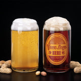 Beer Can Glass 16oz | 473ml (Set of 6)