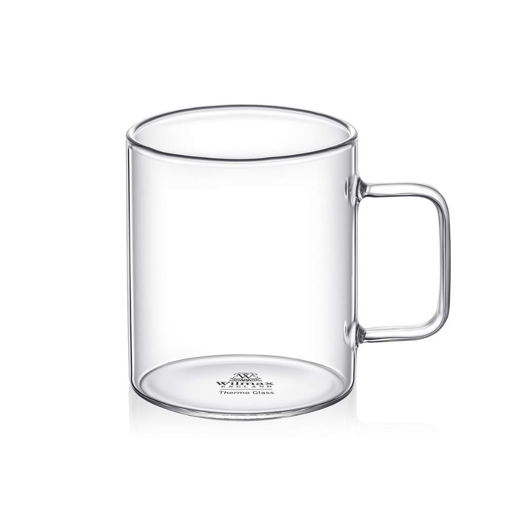 THERMO MUG 11OZ/320ML BOROSILICATE GLASS RIM (6pcs)