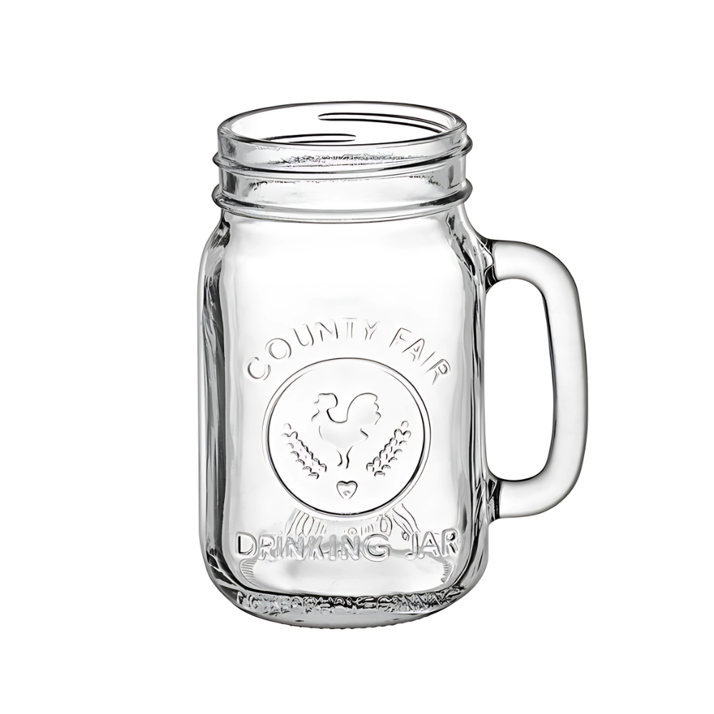 County Fair Drinking Jar 16.5oz | 488ml (Set of 4)