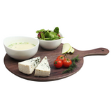 Round Melamine Gourmet Board 17" - Oak