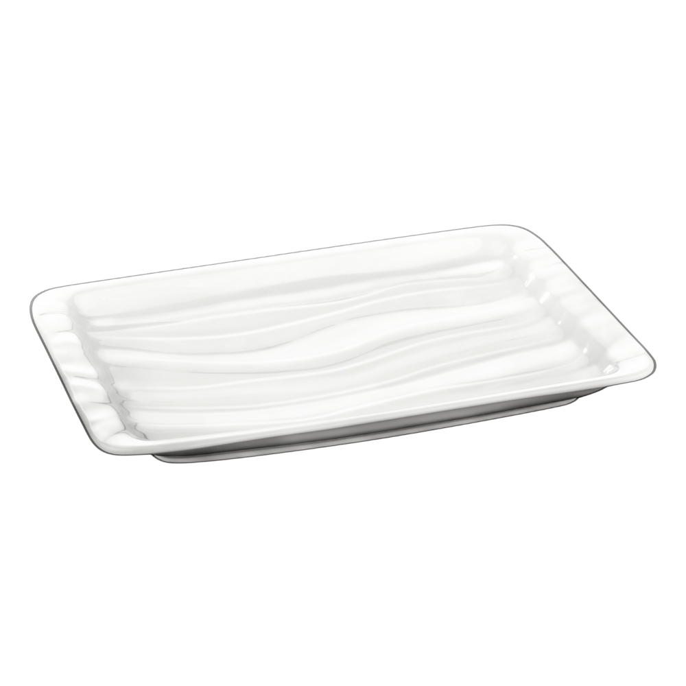 10.5" X 6.5" | 26.5 X 16.5 CM DISH - WHITE - WILMAX (3pcs)