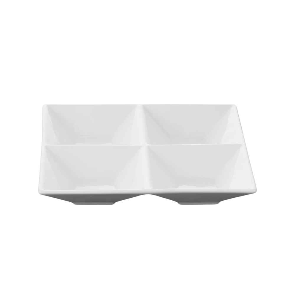 15 CM DIVIDED DISH - WHITE - WILMAX (6pcs)